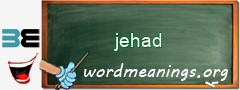 WordMeaning blackboard for jehad